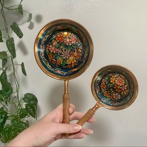 Copper floral wall decor